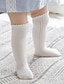 cheap Kids&#039; Socks-Kids Toddler Girls&#039; Underwear &amp; Socks White Blue Solid Colored Cotton White Blushing Pink Khaki