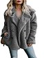 preiswerte Damen Blazer-Damen Freizeitjacke Winter warme Tops Parka Outwear Damenmantel Mantel Außenmantel Khaki