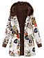 cheap Coats &amp; Trench Coats-Women&#039;s Color Block Vintage Fall &amp; Winter Coat Long Daily Long Sleeve Cotton Coat Tops White