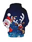 cheap Girls&#039; Hoodies &amp; Sweatshirts-Kids Boys&#039; Hoodie &amp; Sweatshirt Christmas Long Sleeve Dusty Blue Santa Claus Print Elk Letter Christmas Gifts Casual Daily Active