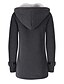 cheap Coats &amp; Trench Coats-Women&#039;s Solid Colored Basic Fall &amp; Winter Jacket Regular Daily Long Sleeve Wool Coat Tops Black