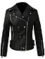 preiswerte Pelz &amp; Ledermode für Damen-schwarze Lederjacke Frauen - Moto Jacke Frauen - Lederjacken für Frauen (xx-groß)