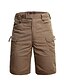 economico Pants-Per uomo Pantaloncini modello cargo Tinta unica Mimetico Pantaloni Informale Verde militare Camuffamento CP