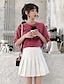 baratos Skirts-feminino cintura alta plissada sólida plus size single tênis saias brancas l