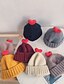 cheap Kids&#039; Scarves-1pcs Toddler Active Unisex Knitted Cartoon Hats &amp; Caps Roman Knit Black / Purple / Yellow / Winter