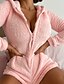 cheap Jumpsuits &amp; Rompers-Women&#039;s Ordinary Blushing Pink Romper Solid Colored Patchwork
