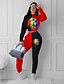 cheap Two Piece Sets-Women&#039;s Normal Loungewear Print Printing Cotton Blend Casual / Sporty Pant Round Neck Home Long Sleeve