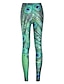 abordables Graphic Chic-Femme Legging Grande Taille Polyester Animal Avec motifs Vert Sportif Taille haute Cheville Yoga Gymnastique