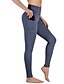 cheap Pants-Women&#039;s Basic Yoga Patchwork Jacquard Tights Leggings Plus Size Ankle-Length Pants Micro-elastic Fitness Gym Solid Colored Mid Waist Tummy Control 4 Way Stretch Skinny Black Dark Gray Navy Blue XS S