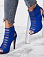cheap Sandals-Women&#039;s Boots Stilettos Plus Size Sandals Boots Summer Boots Party Daily Club Solid Color Solid Colored Booties Ankle Boots High Heel Sandals Summer High Heel Peep Toe Elegant Vintage Casual Suede