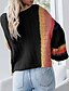 billige Sweaters-Dame Stilfuld Strikket Stribet bluse Akryl Fibre Langærmet Sweater Cardigans Skulderfri Efterår Vinter Sort Beige