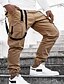 cheap Pants-Men&#039;s Cargo Multiple Pockets Pants Tactical Cargo Trousers Full Length Pants Solid Colored Mid Waist Slim Army Green Gray Khaki Navy Blue M L XL XXL 3XL