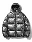 cheap All Sale-men&#039;s metallic hooded puffer jacket small a350 navy