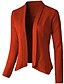 preiswerte Damen Blazer-Damen Blazer Volltonfarbe Büro Langarm Mantel Alltag Herbst Frühling Standard Jacken Rosa / Normale Passform / Baumwolle