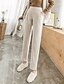 cheap Pants-Women&#039;s Basic Streetwear Comfort Daily Going out Pants Chinos Pants Solid Colored Full Length Pocket Black Beige