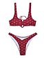 cheap Bikini-beach wear for women,padded swimsuit monokini swimming costume push up bikini sets swimwear red