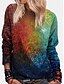 billige Hættetrøjer &amp; sweatshirts-Dame Grafisk Hattetrøje Sweatshirt 3D-udskrivning Daglig Afslappet Hættetrøjer Sweatshirts Grøn Marineblå
