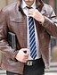 cheap Sale-men&#039;s vintage stand collar pu jacket x-large brown
