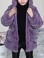 cheap Girls&#039; Jackets &amp; Coats-Kids Girls&#039; Faux fur Coat &amp; Jacket Thick Purple Blushing Pink Solid Colored Hooded Fluff Warm Coat