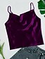 cheap Tank Tops-Women&#039;s Camisole Blouse Purple Pink Yellow Plain Daily Sleeveless V Neck Basic Regular S