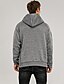 abordables Hoodies-Homme Sweat zippé Couleur unie Capuche Casual du quotidien Vêtement de rue non imprimable basique Frais Vêtement Tenue Pulls Capuche Pulls molletonnés Mince Manches Longues Gris Clair Gris Foncé