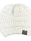 cheap Hats-Women&#039;s Floppy Hat Knitwear Active - Solid Colored Comfortable Spring Winter White Black Red