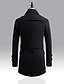 billige Sale-mænds blandet trenchcoat slim fit overcoat outwear jakke med bælte grå