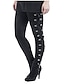 cheap Graphic Chic-meikosks women&#039;s skinny trousers gothic black pans side lace up leggings lady fashion pants