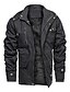 abordables Best Sellers-vestes d&#039;hiver épaisses pour hommes vestes de chasse à capuche coupe-vent isolé vestes de terrain doublées de polaire vestes militaires gris