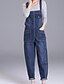 economico Jumpsuits &amp; Rompers-tuta in denim da donna pagliaccetti jeans tuta con spalline tuta stile 1-2xl nera