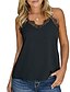 cheap Tank Tops-womens sexy v neck lace spaghetti strap cami tank top summer flowy camisole sleeveless shirts black x-large