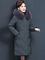 cheap Coats &amp; Trench Coats-women’s 2019 puffer coat with fur hooded, jmetrie warm long jacket thicken coat outwear plus sizes wine