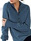 abordables Pulls-Femme Pullover Couleur unie Tricoté Manches Longues Pull Cardigans Automne Col Ras du Cou Bleu Gris Vert