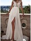 preiswerte Casual Kleider-Damen Schaukelkleid Maxikleid Weiß Kurzarm Volltonfarbe Herbst Rundhalsausschnitt Elegant Freizeit 2021 S M L XL