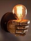 cheap Indoor Wall Lights-Antique Resin Fist Wall Lamp European Bar Restaurant Cafe Decorative Wall Lamp Left Hand Right Hand Wall Lamp Christmas Decoration   AC110V AC220V