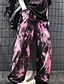 cheap Pants-Women&#039;s Joggers Normal Polyester Tie Dye Black Pink Streetwear High Waist Full Length Daily Going out Autumn / Fall