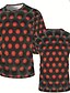 cheap Men&#039;s Tees &amp; Tank Tops-unisxe dizziness funny tees top men fashion 3d print o-neck short sleeve t shirt orange