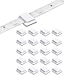 cheap Lighting Accessories-1set 50PCS 20PCS LED Strip Clips Self Adhesive LED Light Strip Mounting Bracket Clips Holder Cable Clamp Organizer for 10mm Wide IP65 Waterproof 5050 3528 2835 5630 LED Strip Light