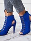 cheap Sandals-Women&#039;s Boots Stilettos Plus Size Sandals Boots Summer Boots Party Daily Club Solid Color Solid Colored Booties Ankle Boots High Heel Sandals Summer High Heel Peep Toe Elegant Vintage Casual Suede