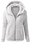 cheap Plus Size Outerwear-womens hooded sweatshirt coat, warm cotton jacket winter fleece fuzzy faux zipper outwear plus size (black, 4x-large)