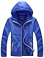 cheap Plus Size Outerwear-Women&#039;s Plus Size Hoodied Jacket Zipper Plain Spring Summer Light Blue Navy Gray L XL XXL 3XL 4XL