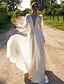 cheap Maxi Dresses-Women&#039;s Swing Dress Maxi long Dress White Long Sleeve Solid Color Lace Fall V Neck Elegant Casual 2021 S M L XL XXL