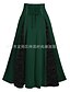 abordables Skirts-Jupe longue Noir Violet Vert Jupes Eté S M L