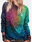 cheap Hoodies &amp; Sweatshirts-Women&#039;s Graphic Hoodie Sweatshirt 3D Print Daily Casual Hoodies Sweatshirts  Green Royal Blue