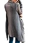 cheap Sweaters-Women&#039;s Cloak Capes Sweater Striped Tassel Stripe Knitted Stylish Casual Vintage Long Sleeve Loose Sweater Cardigans Fall Winter Cowl Army Green Black Gray