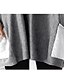 billige Tops &amp; Blouses-Dame Jul Bluse Skjorte Grafiske trykk Langermet Trykt mønster Rund hals Gatemote Topper Grå
