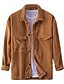 baratos All Sale-jaquetas masculinas de veludo cotelê, camisa de veludo cotelê de manga comprida solta casual com botões no bolso do peito jaqueta cáqui
