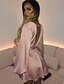 cheap Elegant Dresses-Women&#039;s A Line Dress Short Mini Dress Blushing Pink Black Long Sleeve Solid Color Fall V Neck Elegant Slim 2021 S M L XL