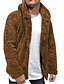 cheap Best Sellers-mens hooded jacket 2021 fuzzy sherpa fleece warm casual solid fashion simple open front cardigan winter coat plus size winter loose big and tall outwear