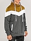 cheap Hoodies-Men&#039;s Color Block Hoodie Daily Sports Weekend Active Hoodies Sweatshirts  Camel Dark Gray Gray